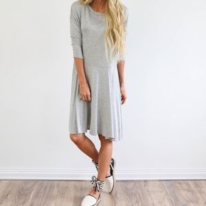Heather gray sway dress